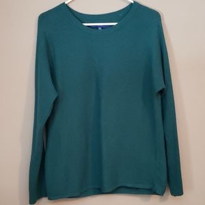 Apt. 9 teal sweater, size medium